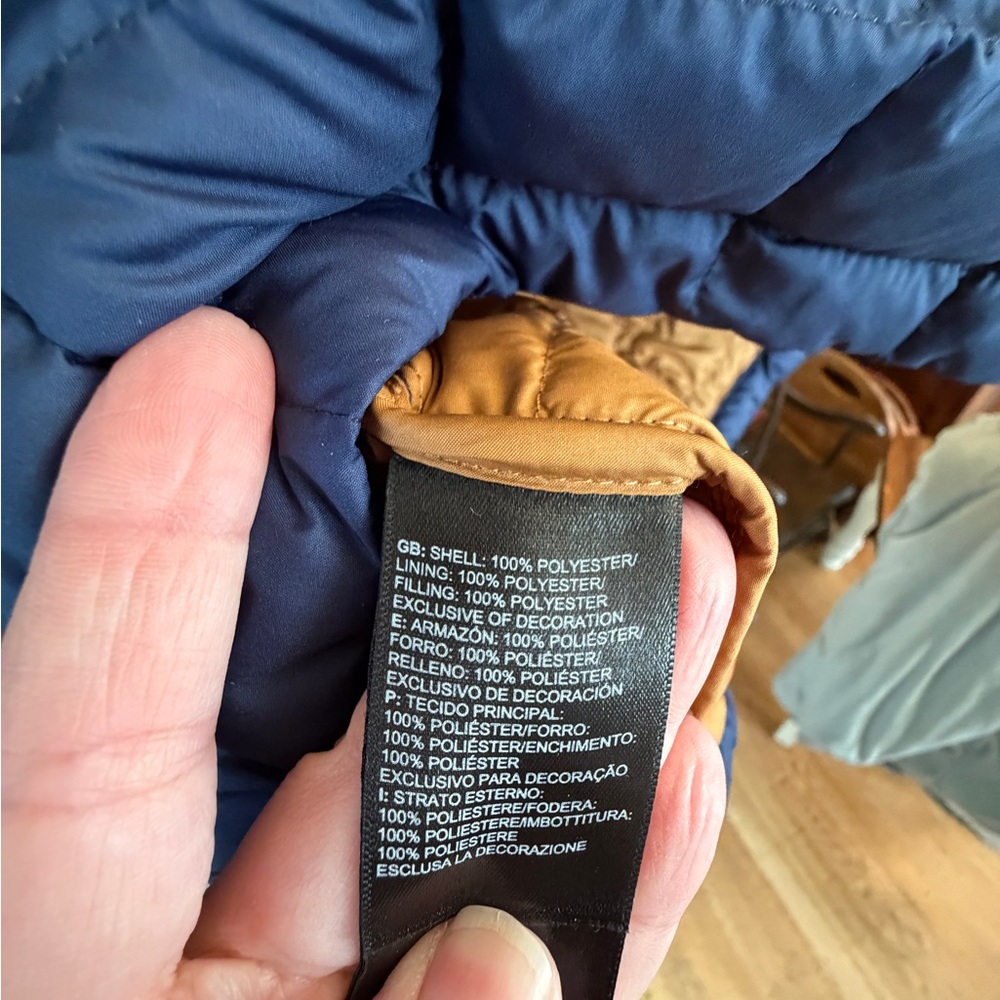 The North Face Navy Quilted Puffer Jacket - Picture 5 of 5